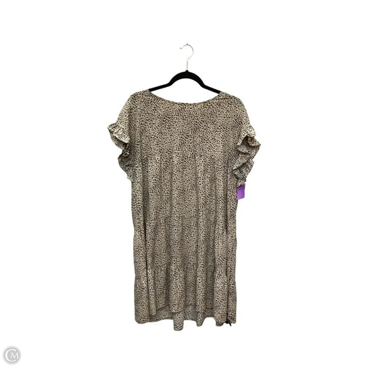 Dress Casual Short By Solutions In Animal Print, Size: L