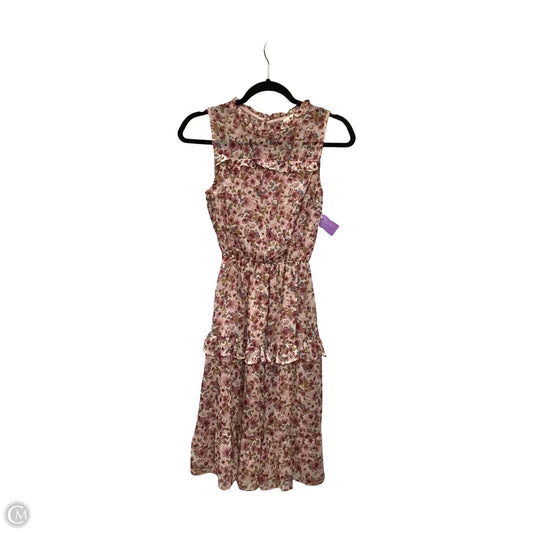 Dress Casual Short By Monteau In Floral Print, Size: M