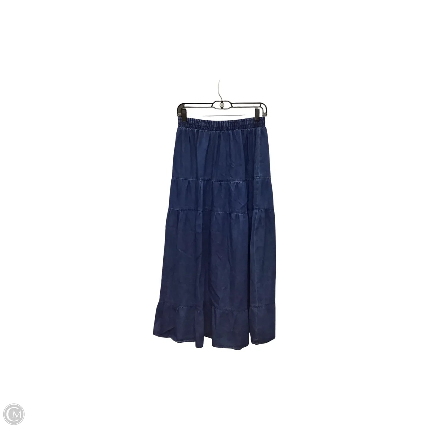 Skirt Midi By Blu Pepper In Blue Denim, Size: M