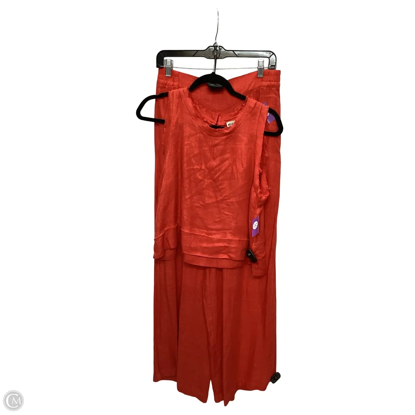 Pants Set 2pc By New In In Orange, Size: L