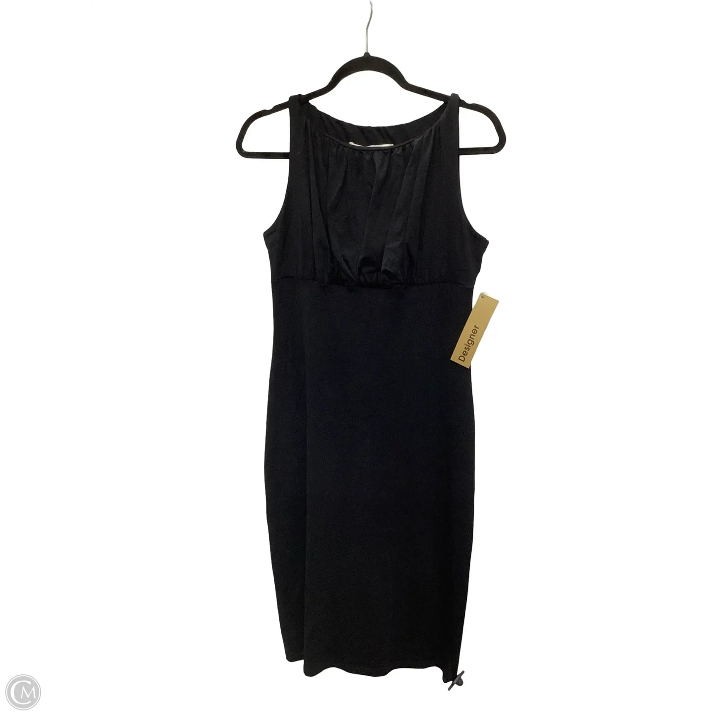 Designer Dress Casual Midi By Susana Monaco In Black, Size: L
