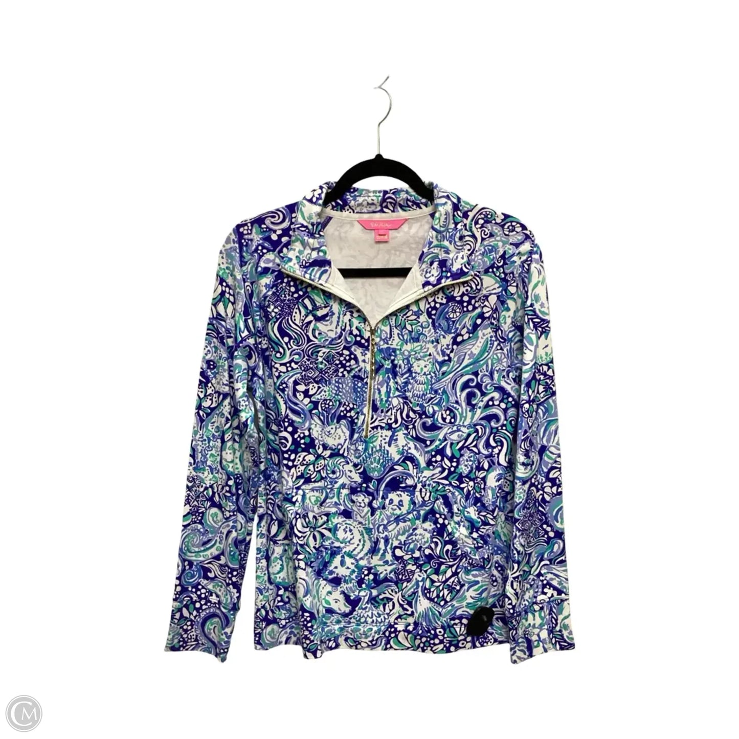 Blouse Designer By Lilly Pulitzer In Blue, Size: S