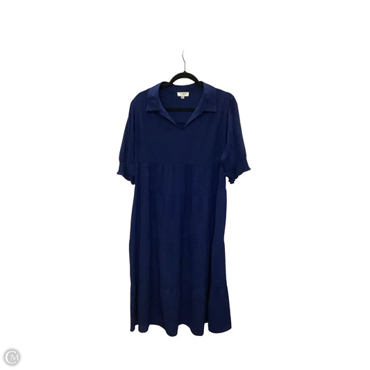 Dress Casual Midi By Umgee In Blue, Size: M