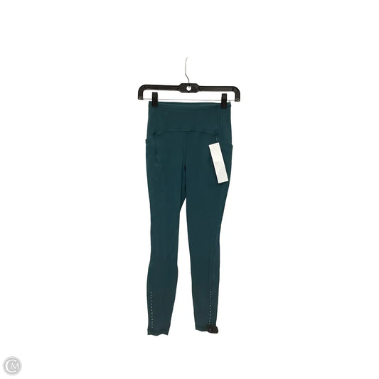 Athletic Leggings By Lululemon In Green, Size: 2