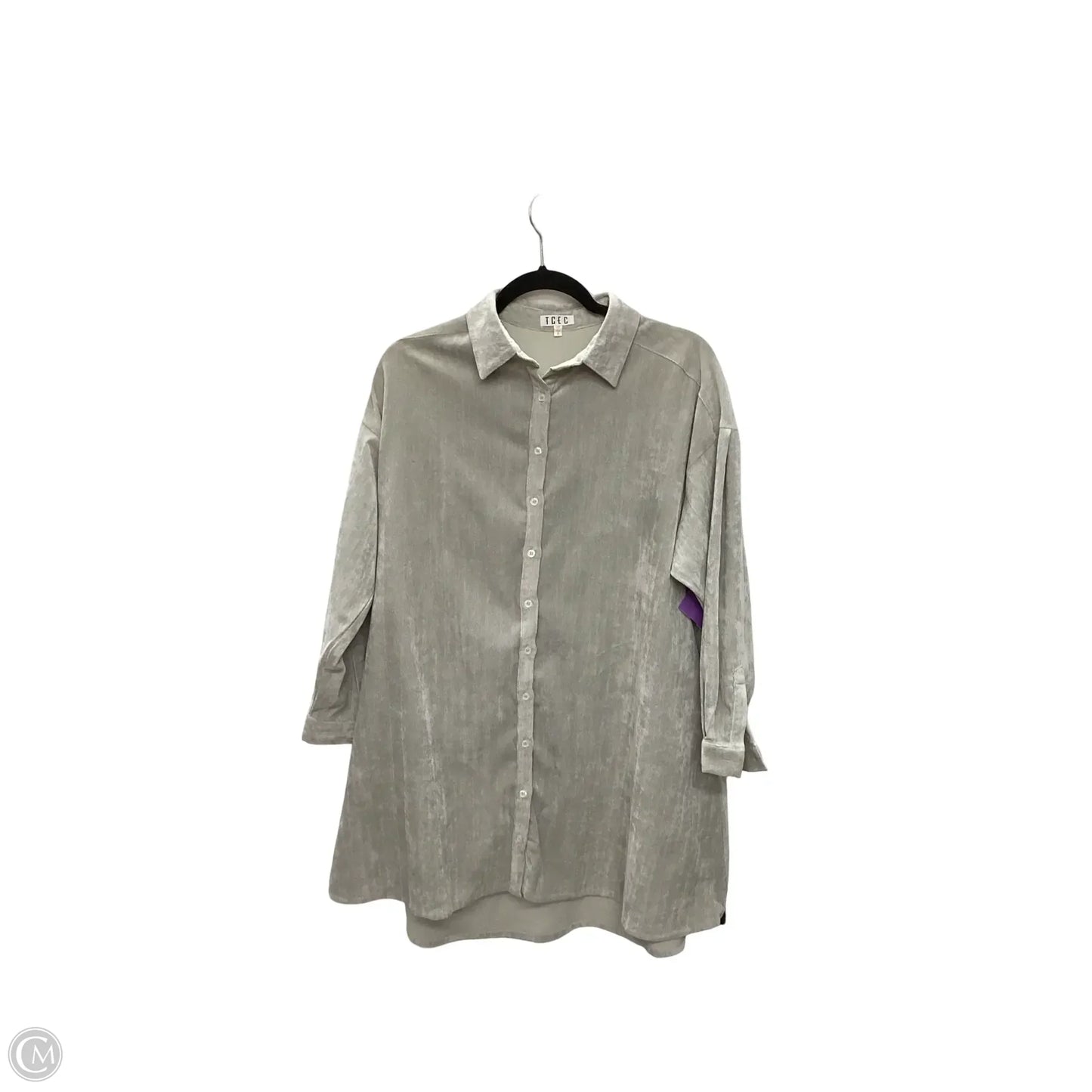 Dress Casual Short By Tcec In Grey, Size: S