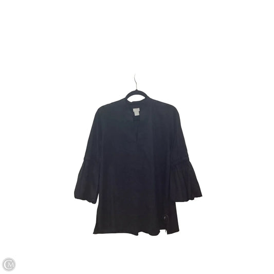 Blouse 3/4 Sleeve By Chicos In Black, Size: 10
