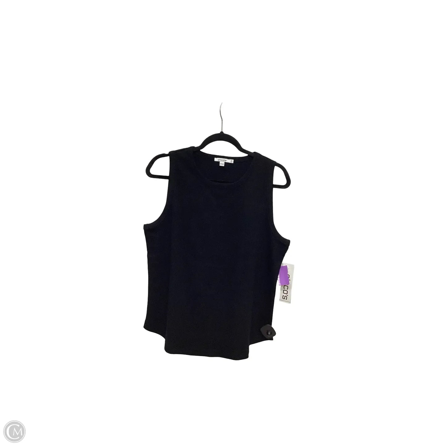 Top Sleeveless Basic By Chicos In Black, Size: 2