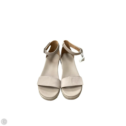 Sandals Heels Wedge By Boc In White, Size: 8