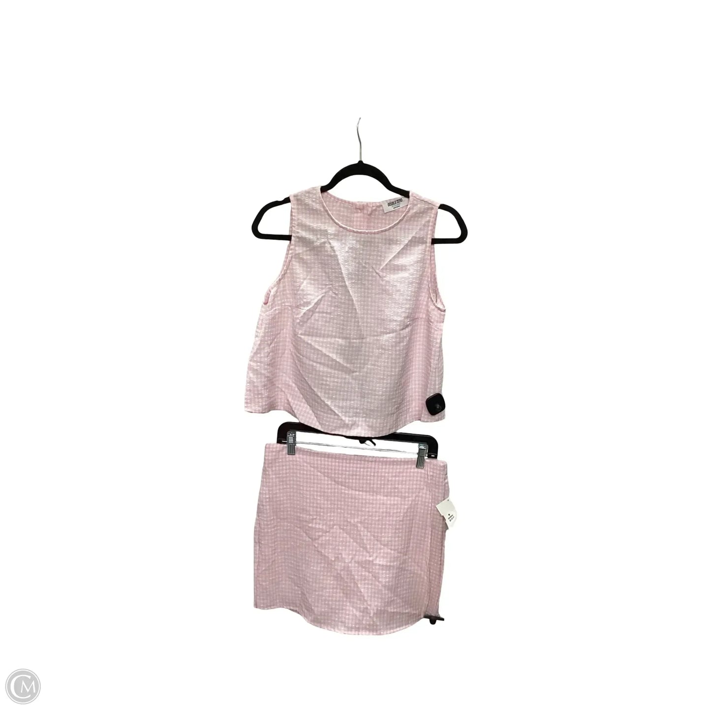 Shorts Set By Double Zero In Pink, Size: M