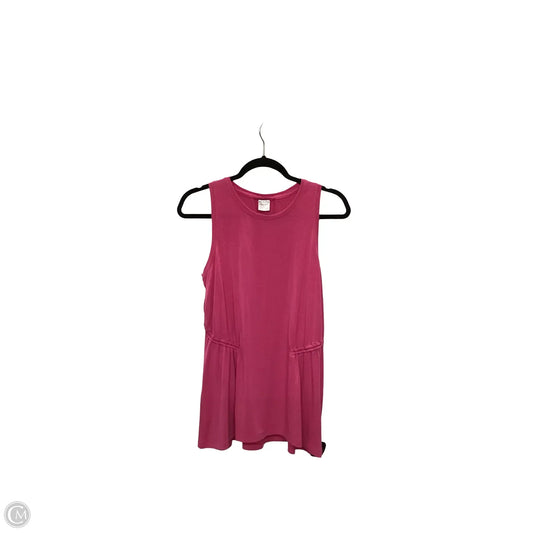 Athletic Top Short Sleeve By Athleta In Pink, Size: M