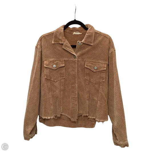 Jacket Shirt By Altard State In Orange, Size: S