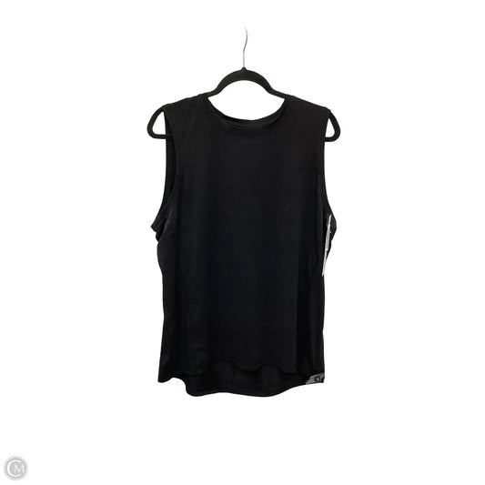 Athletic Top Short Sleeve By Athleta In Black, Size: Xl