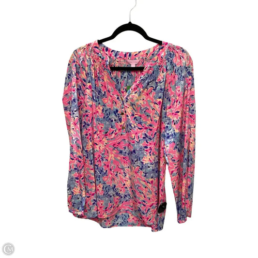 Blouse Designer By Lilly Pulitzer In Multi-colored, Size: L