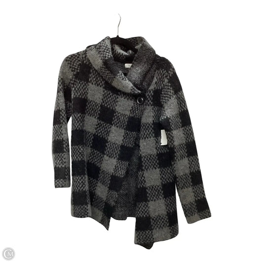 Jacket Faux Fur & Sherpa By Ellen Tracy In Grey, Size: S