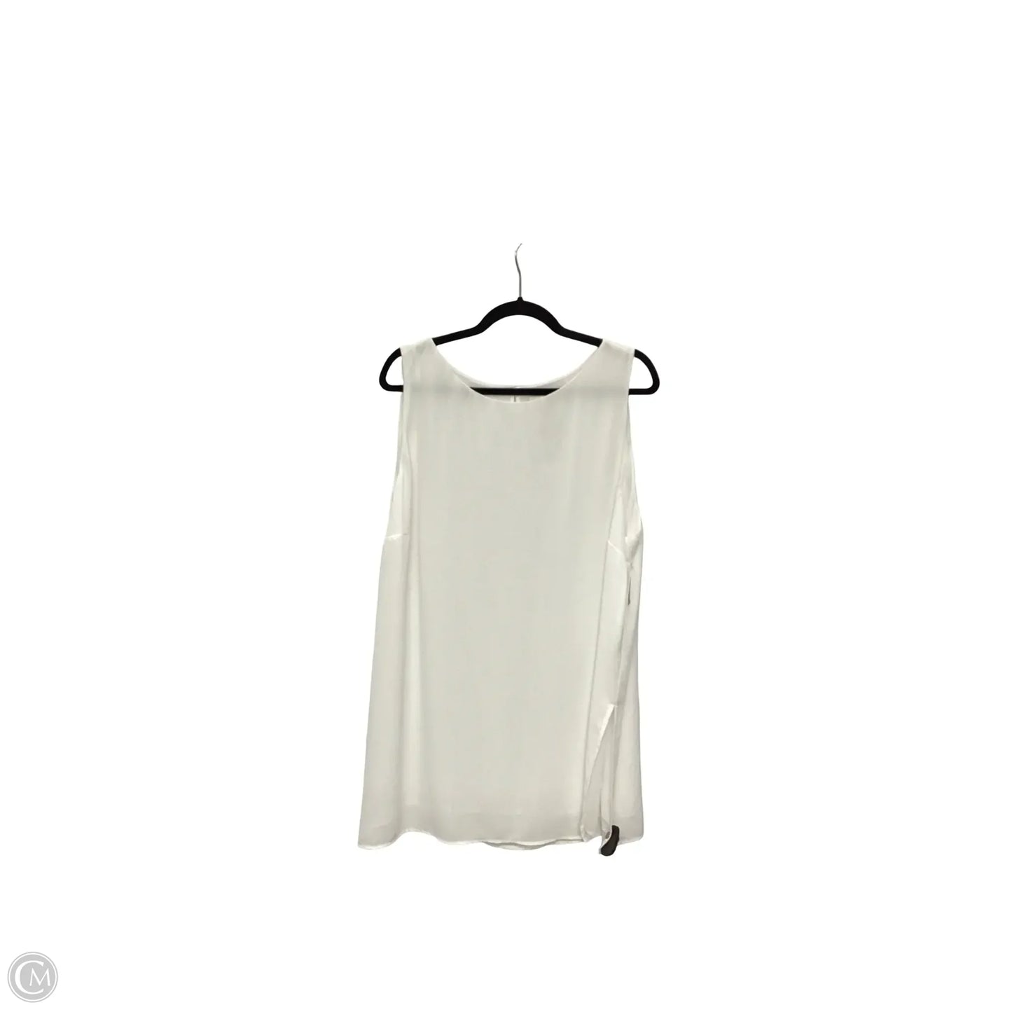Blouse Sleeveless By Chicos In White, Size: 4