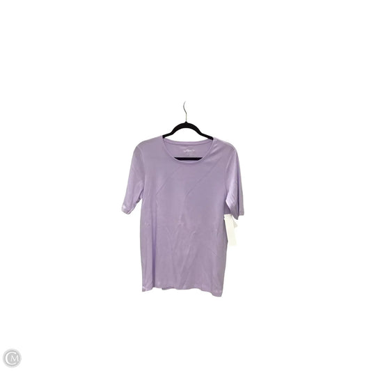 Top Short Sleeve Basic By Chicos In Purple, Size: 2