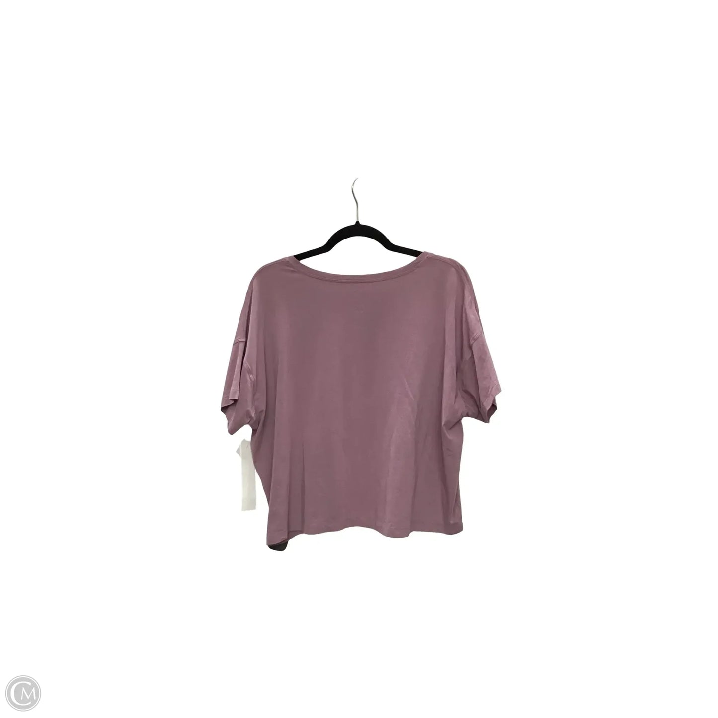 Athletic Top Short Sleeve By Lululemon In Purple, Size: 10