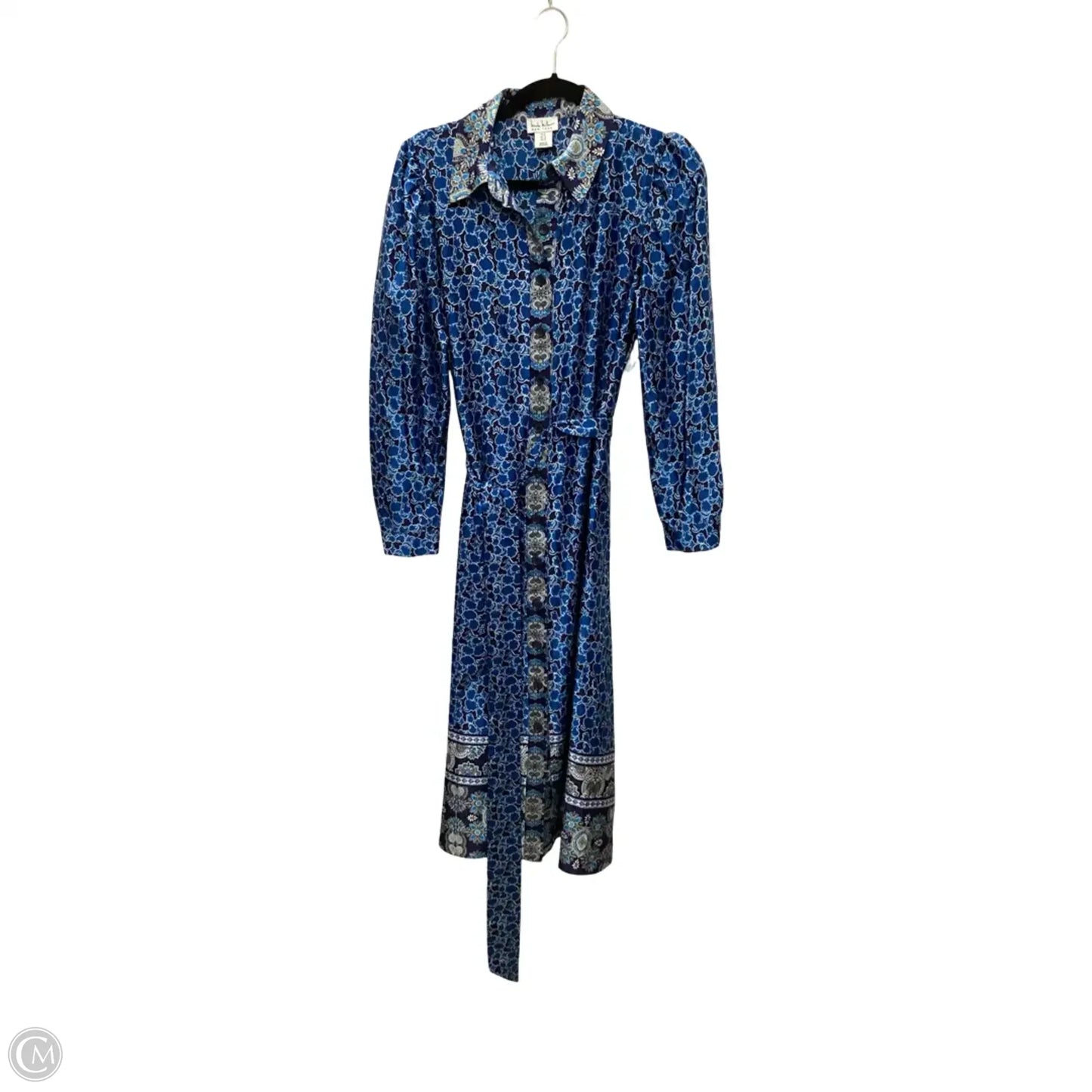 Dress Casual Maxi By Nicole Miller In Blue, Size: 6