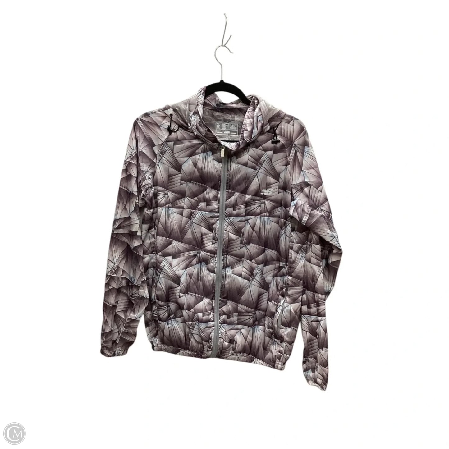 Jacket Windbreaker By New Balance In Purple, Size: M