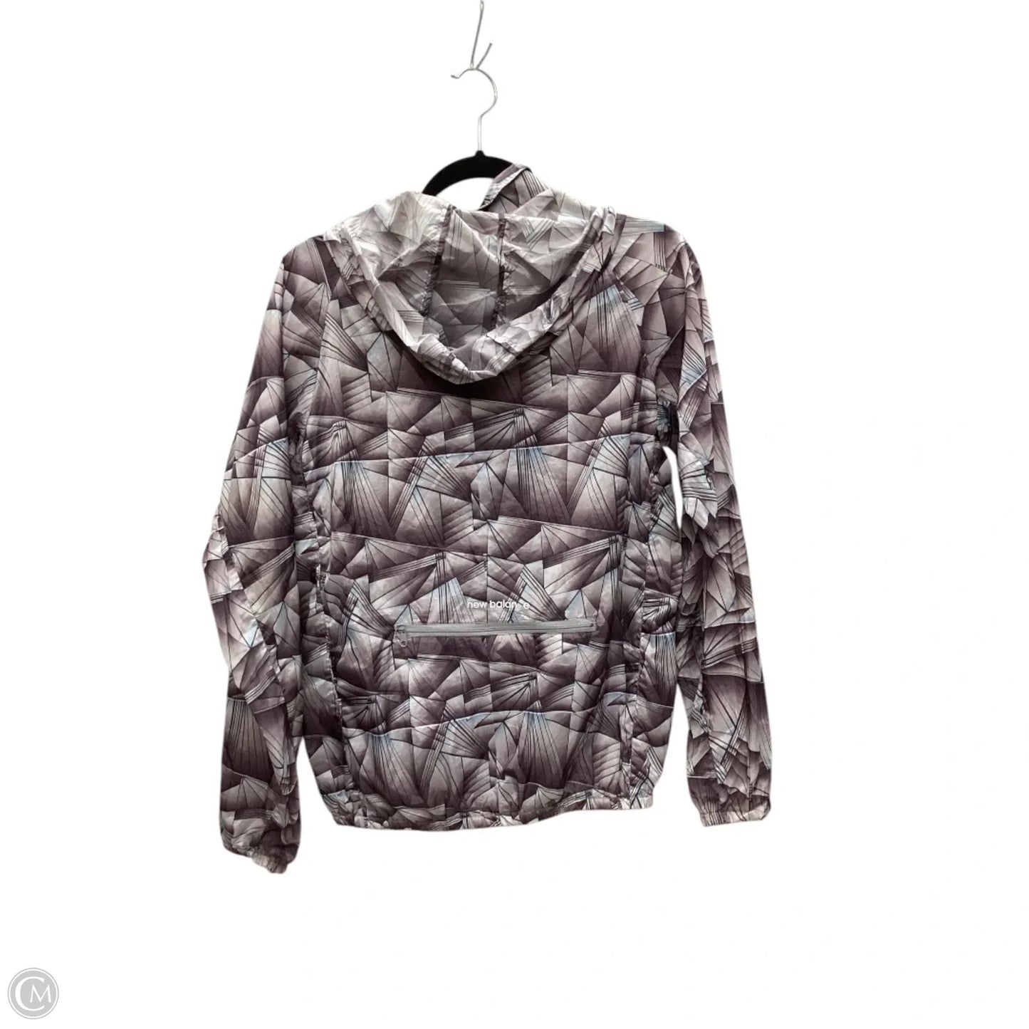 Jacket Windbreaker By New Balance In Purple, Size: M