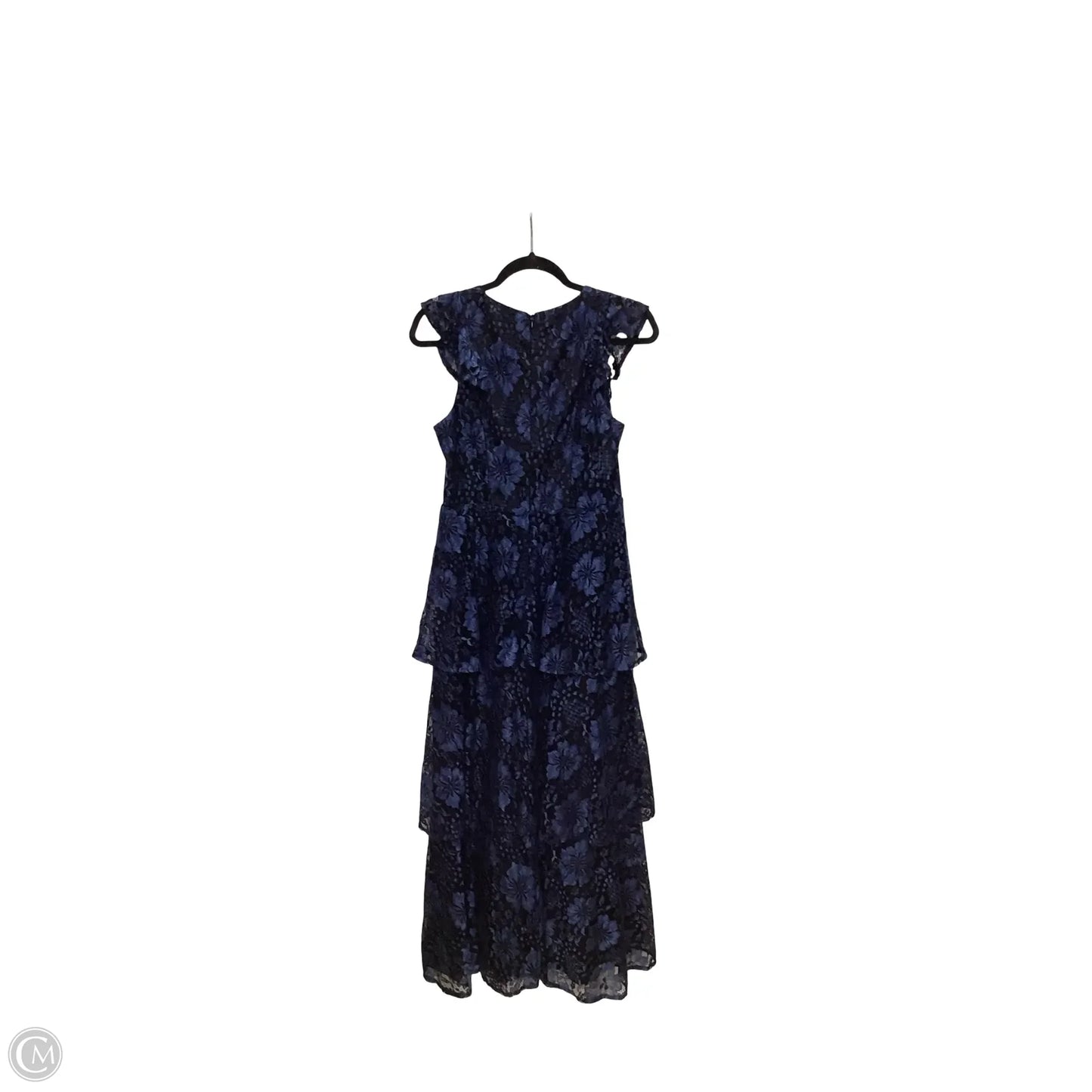 Dress Party Long By Lulus In Black & Blue, Size: M