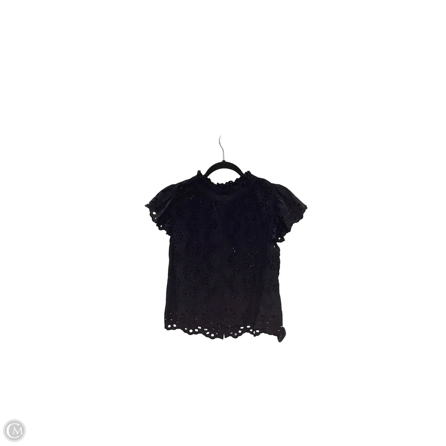 Blouse Short Sleeve By Jennifer & Grace In Black, Size: M