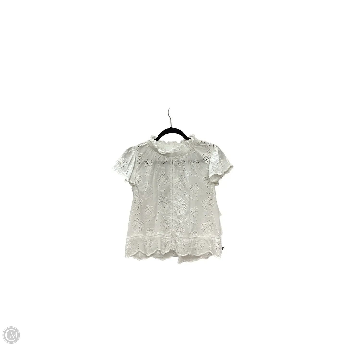 Blouse Short Sleeve By Jennifer & Grace In White, Size: M