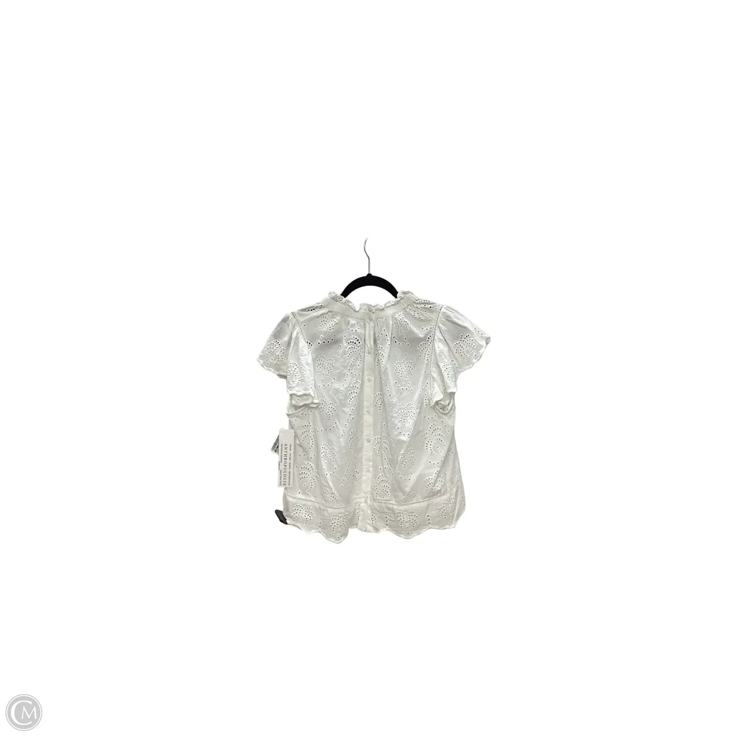 Blouse Short Sleeve By Jennifer & Grace In White, Size: M