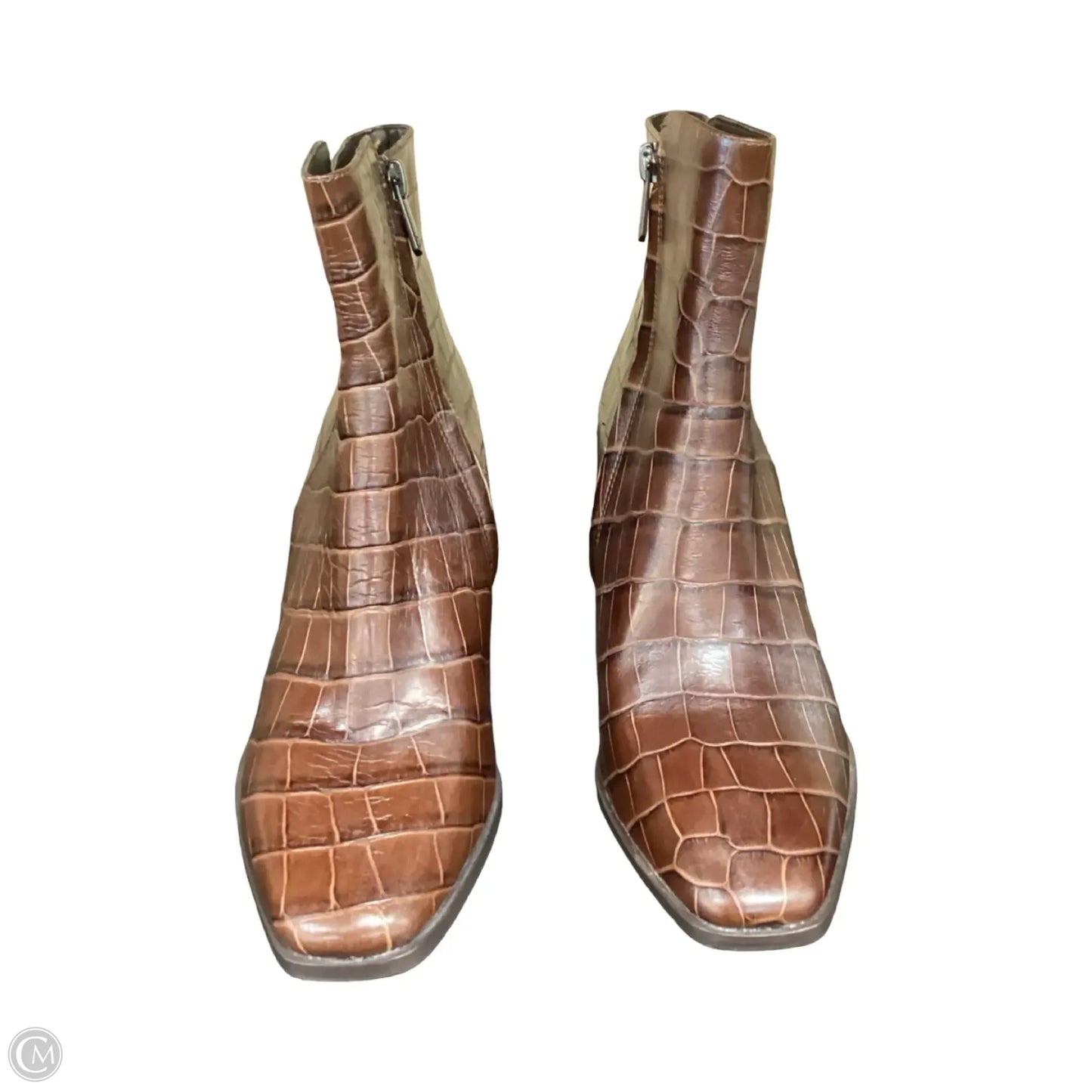Boots Ankle Heels By Sam Edelman In Brown, Size: 8.5