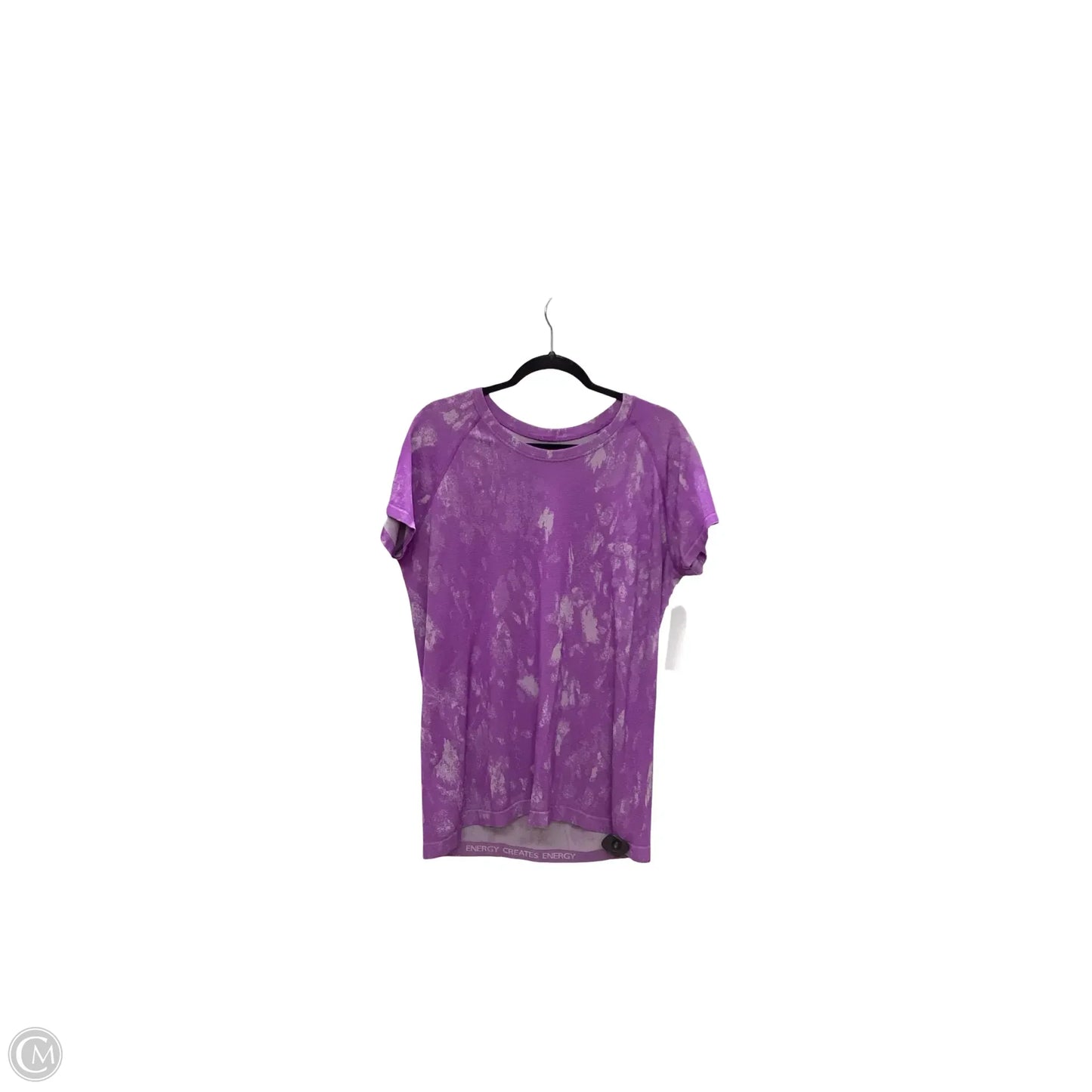 Athletic Top Short Sleeve By Lululemon In Purple, Size: 16
