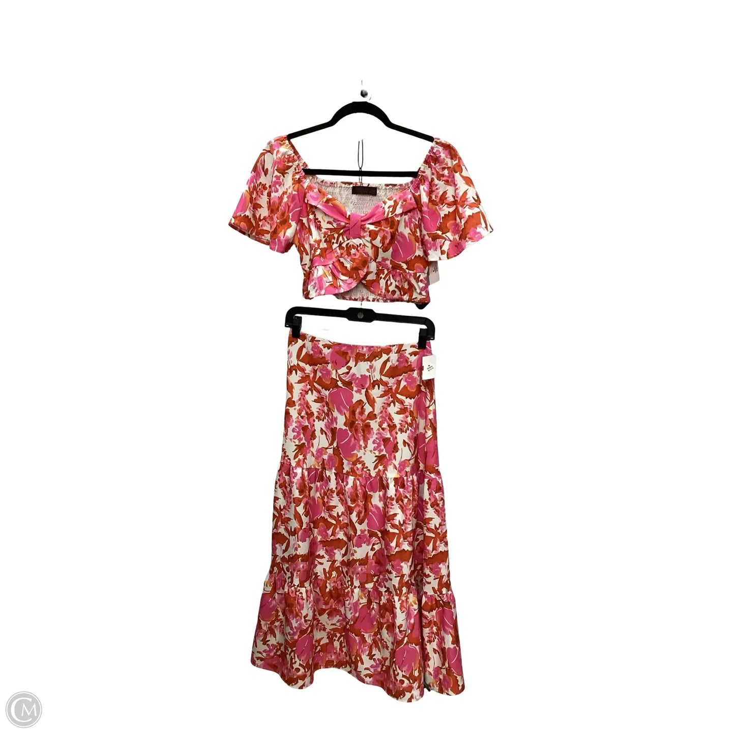 Skirt Set 2pc By Clothes Mentor In Floral Print, Size: S