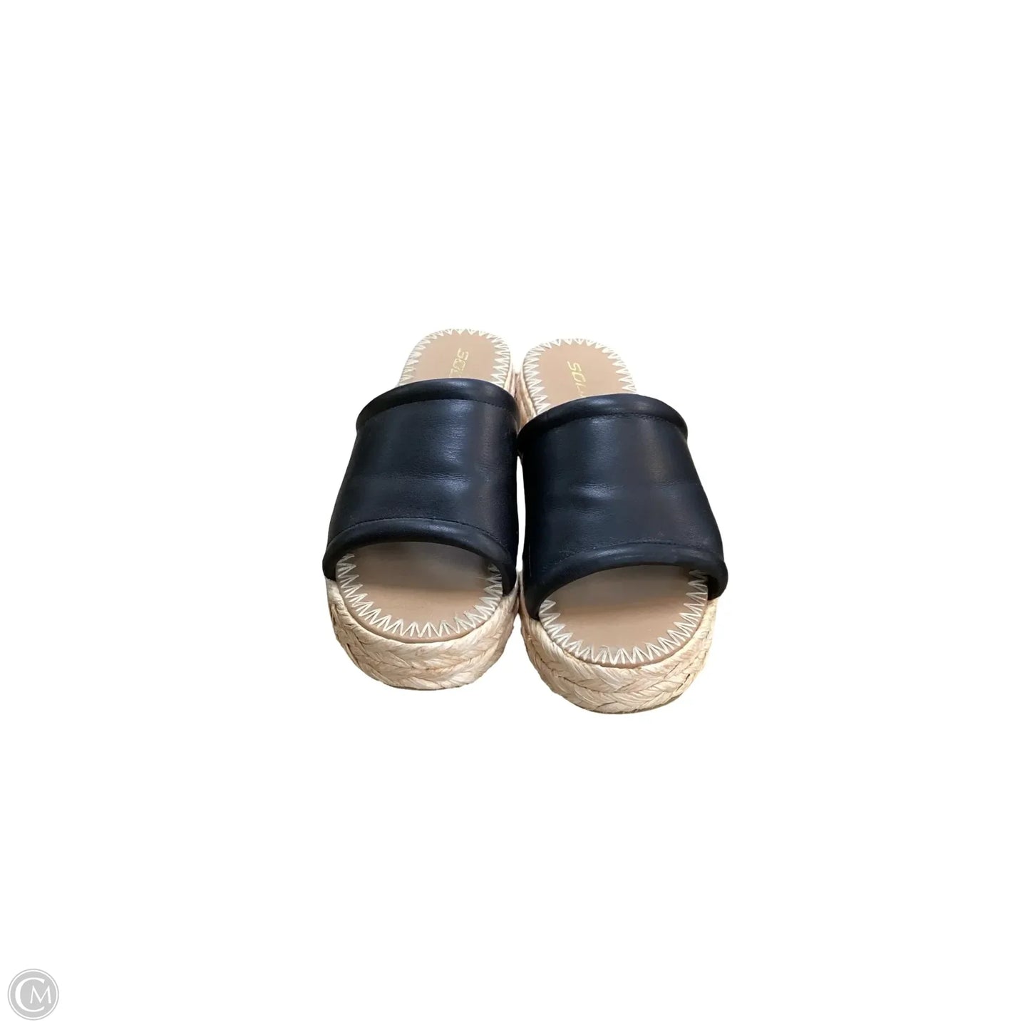 Sandals Flats By Soda In Black, Size: 10