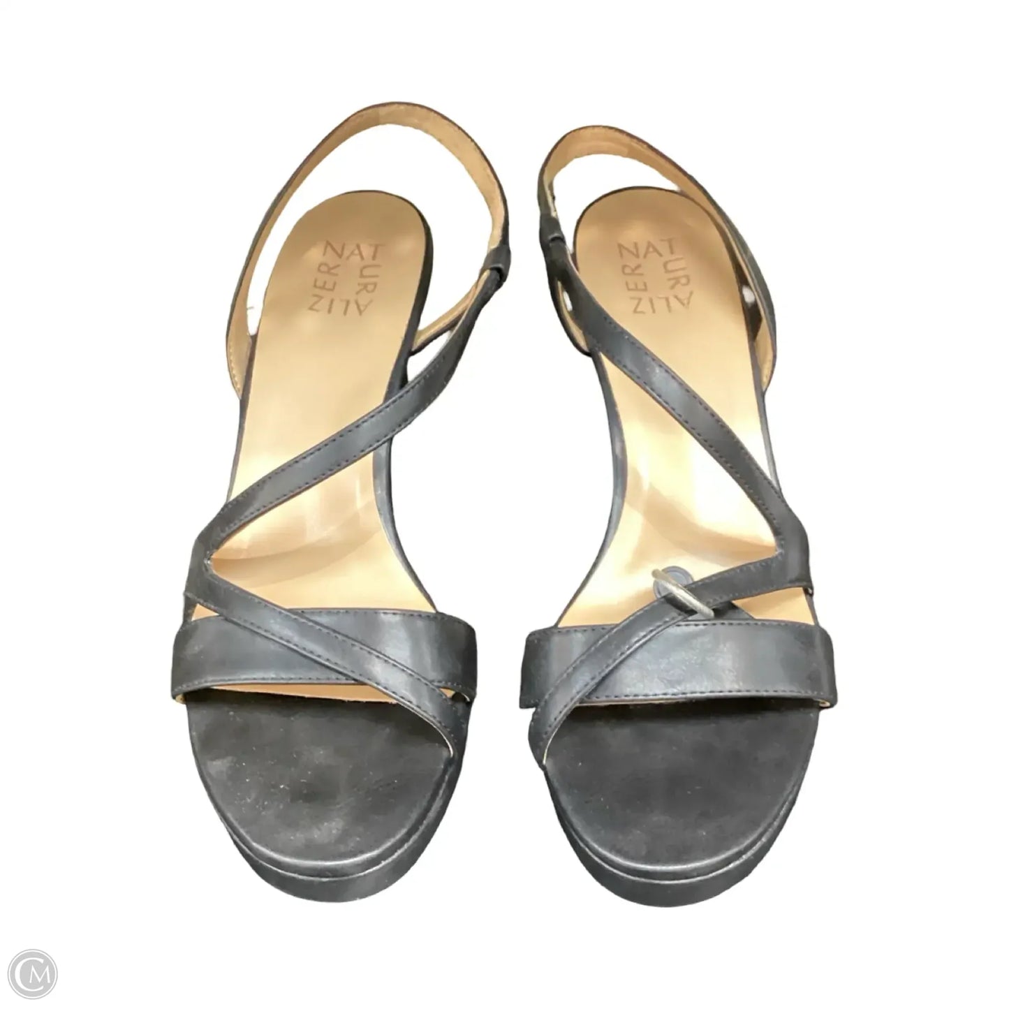 Sandals Heels Kitten By Naturalizer In Black, Size: 10