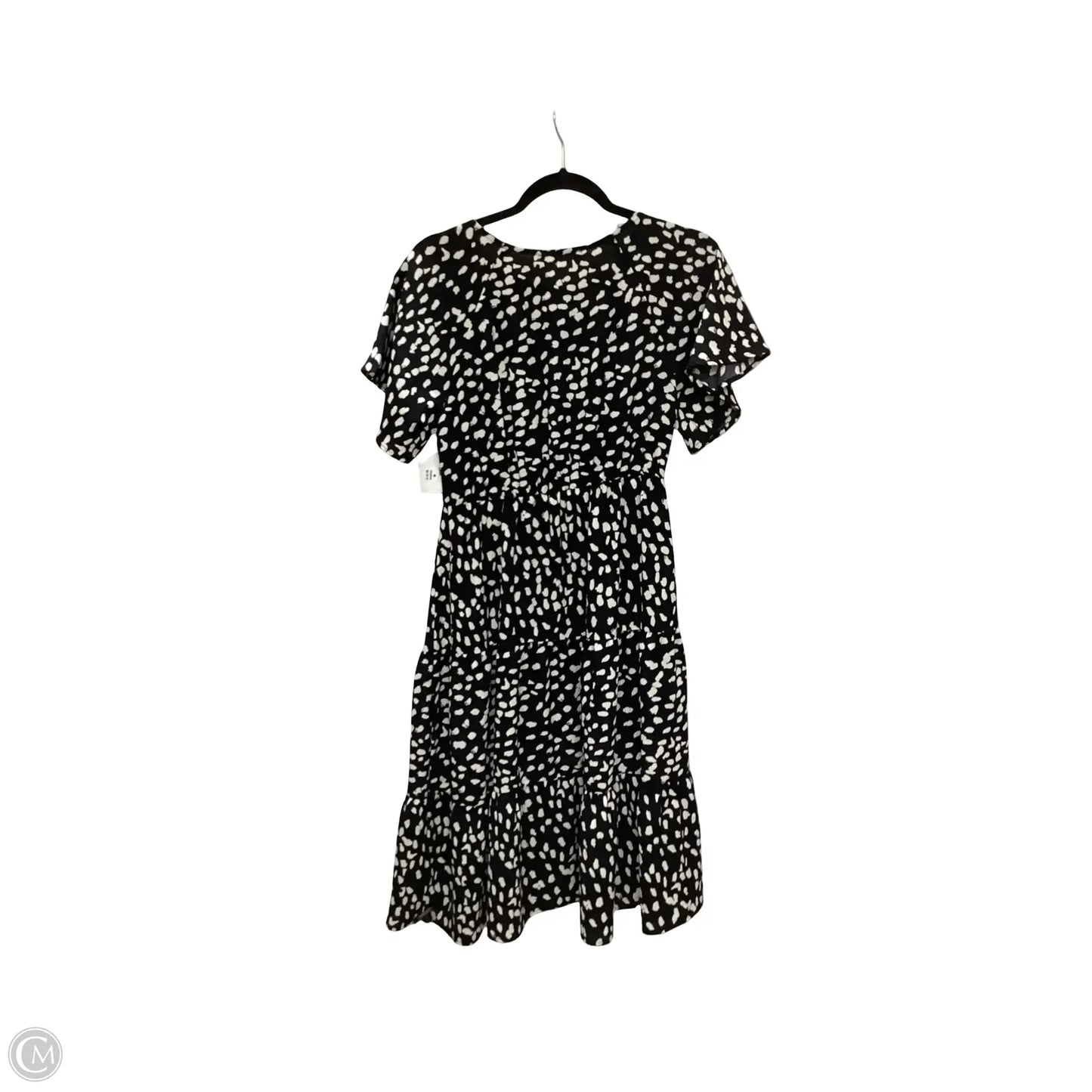 Dress Casual Short By Ces Femme In Black & White, Size: S