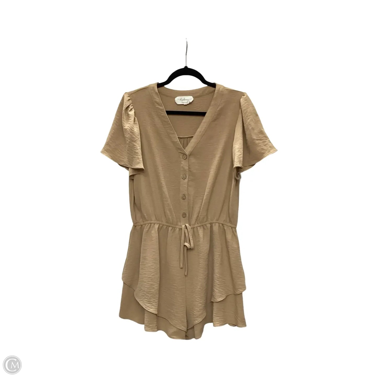 Romper By Clothes Mentor In Brown, Size: L
