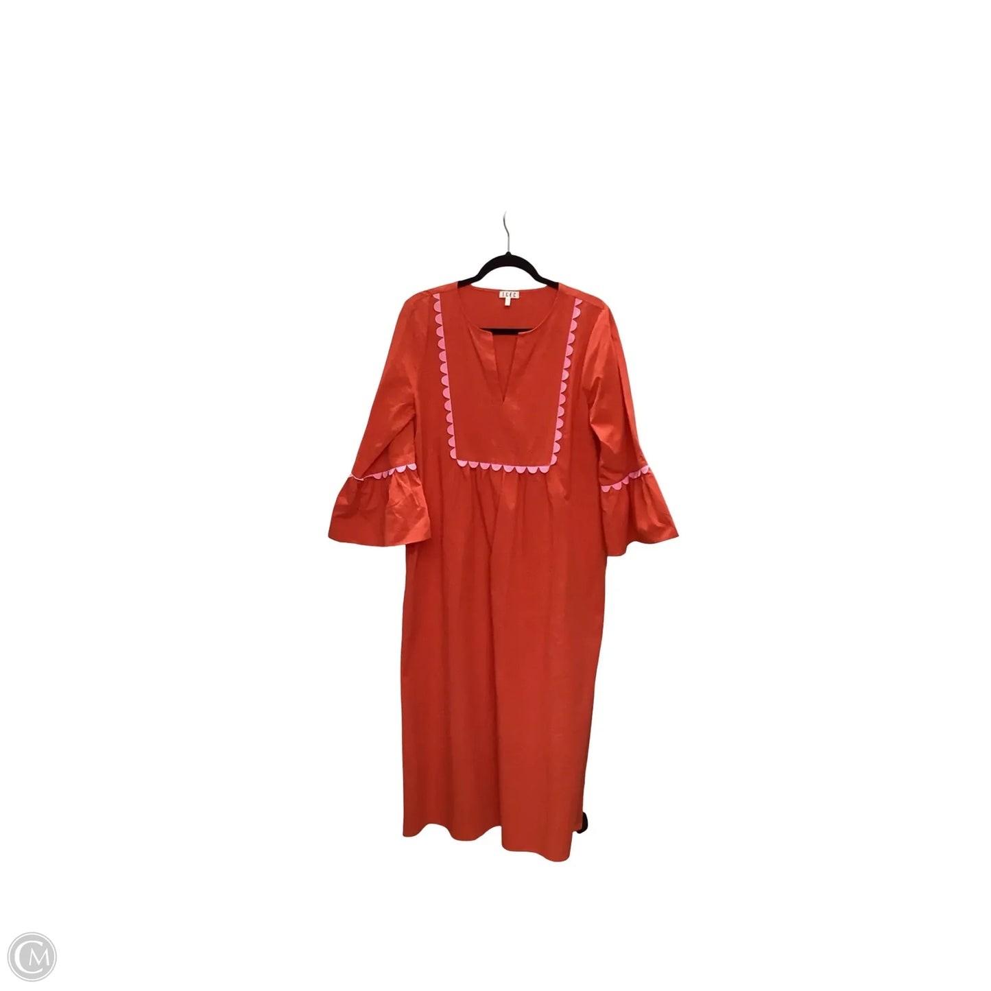 Dress Casual Maxi By Tcec In Orange, Size: L