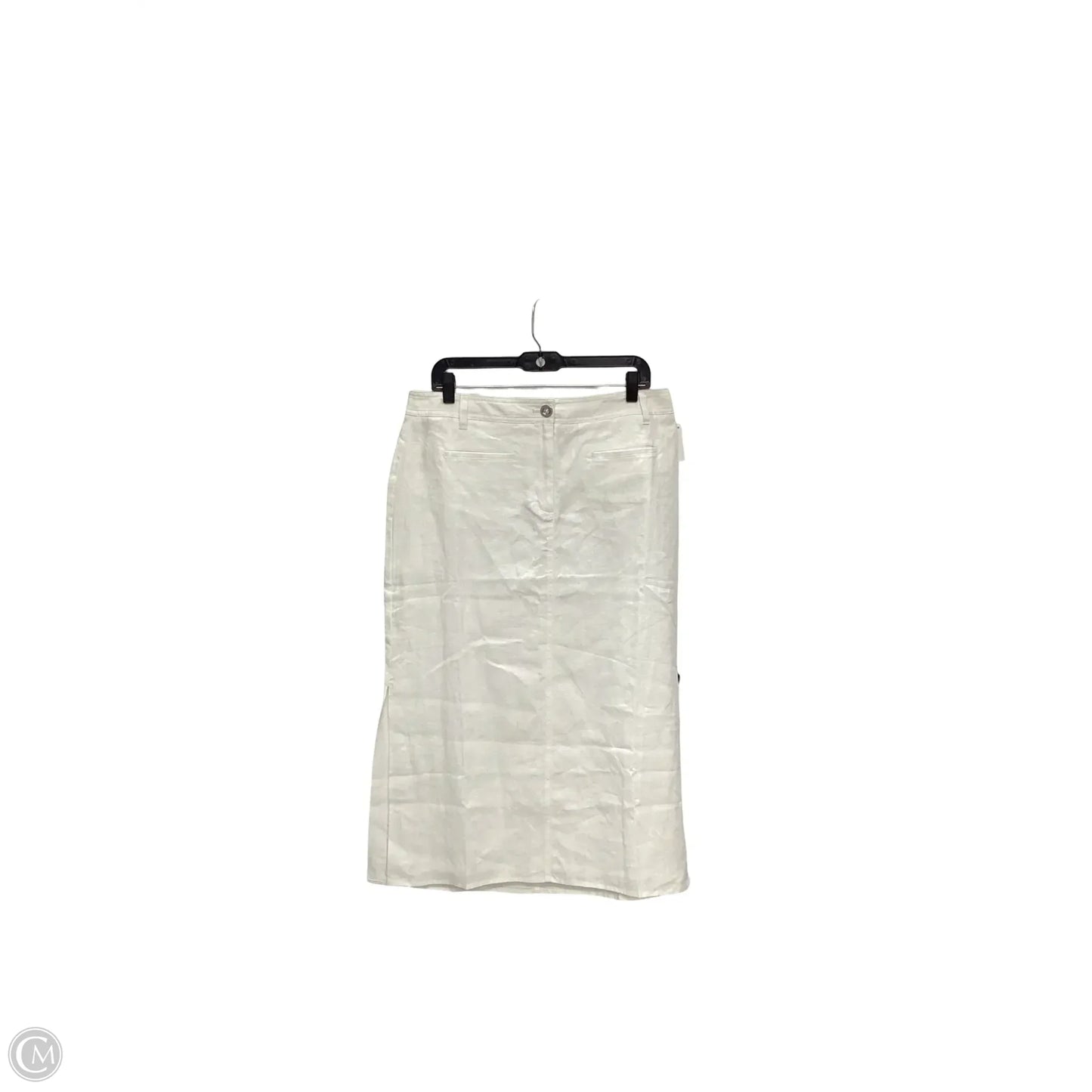 Skirt Midi By Talbots In White, Size: 12p