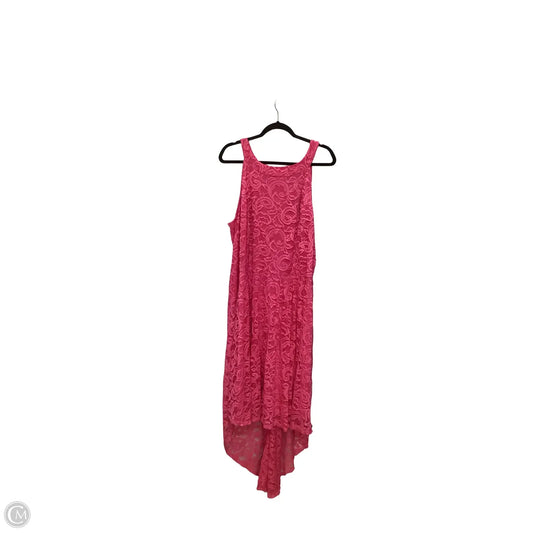 Dress Casual Midi By Ashley Stewart In Pink, Size: 4x