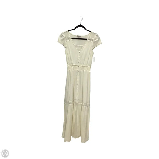 Dress Casual Midi By Wonderly In Cream, Size: S