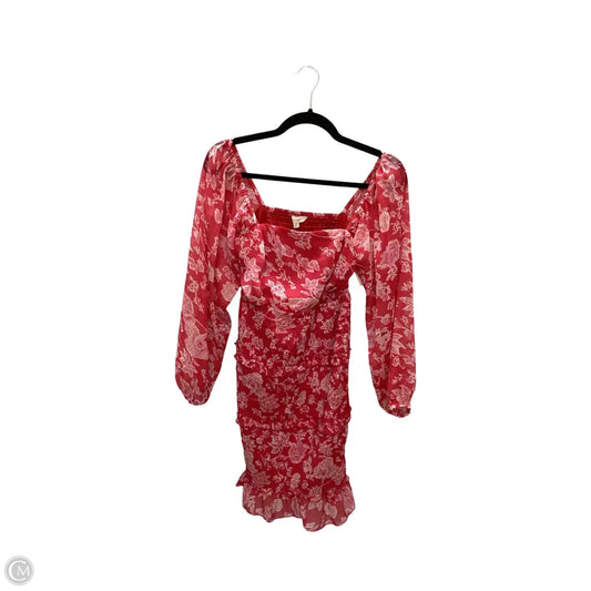 Dress Casual Short By Sim & Sam In Pink, Size: S