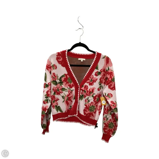 Cardigan By Skies Are Blue In Pink, Size: Xs