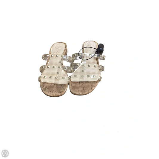 Sandals Heels Wedge By Jessica Simpson In Brown, Size: 8.5