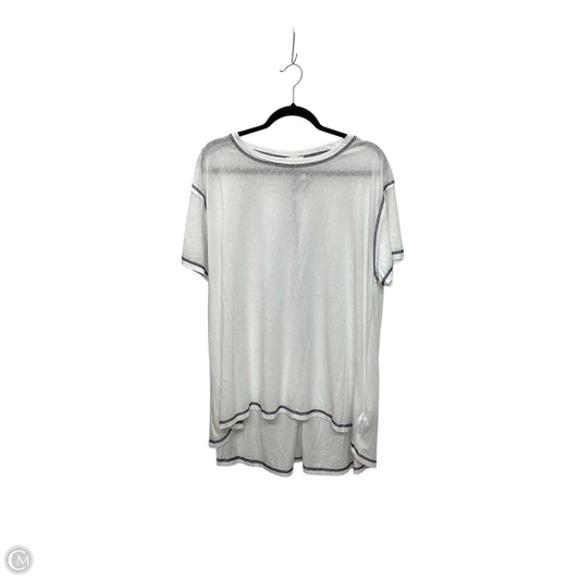 Top Short Sleeve By Pol In White, Size: M