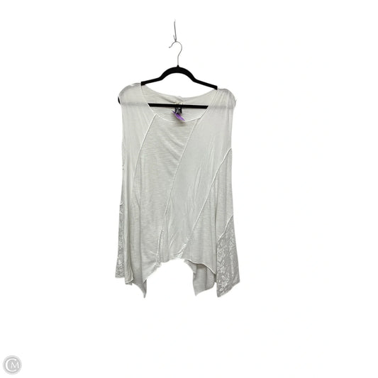 Top Sleeveless By Pol In White, Size: L
