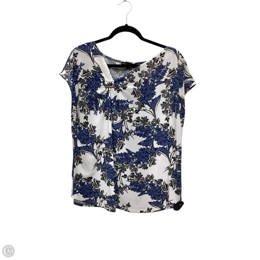 Top Short Sleeve By Adrienne Vittadini In Multi-colored, Size: Xl