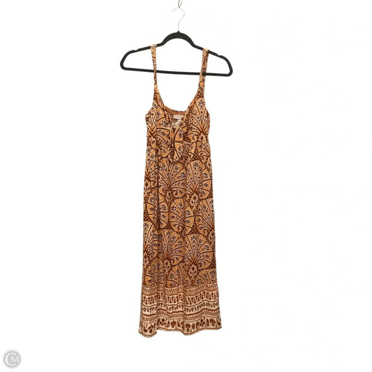 Dress Casual Maxi By Knox Rose In Orange, Size: M