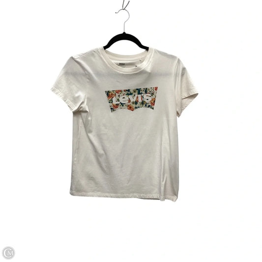 Top Short Sleeve Basic By Levis In Cream, Size: S