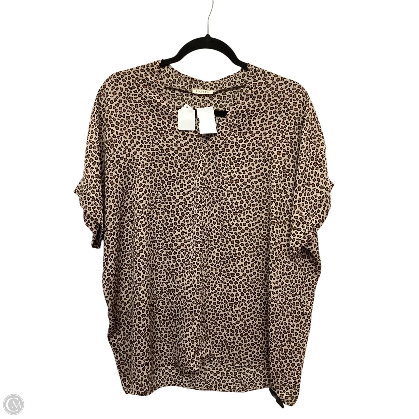 Top Short Sleeve By Jodifl In Leopard Print, Size: S