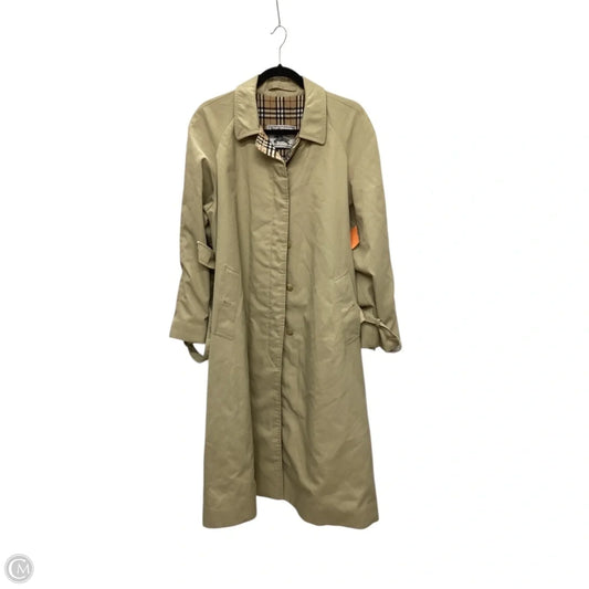 Coat Luxury Designer By Burberry In Tan, Size: L