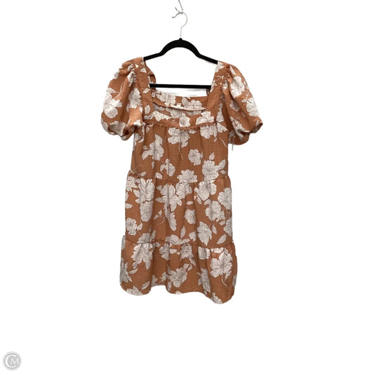 Dress Casual Short By Blu Pepper In Orange, Size: S